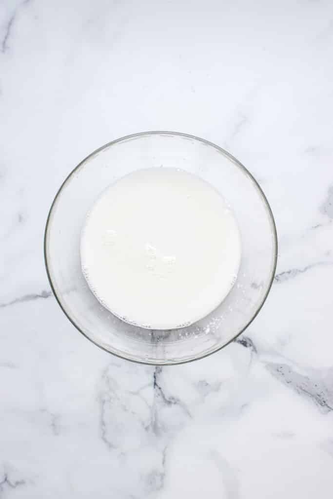 bowl with sourdough starter